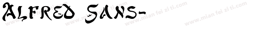 Alfred Sans字体转换